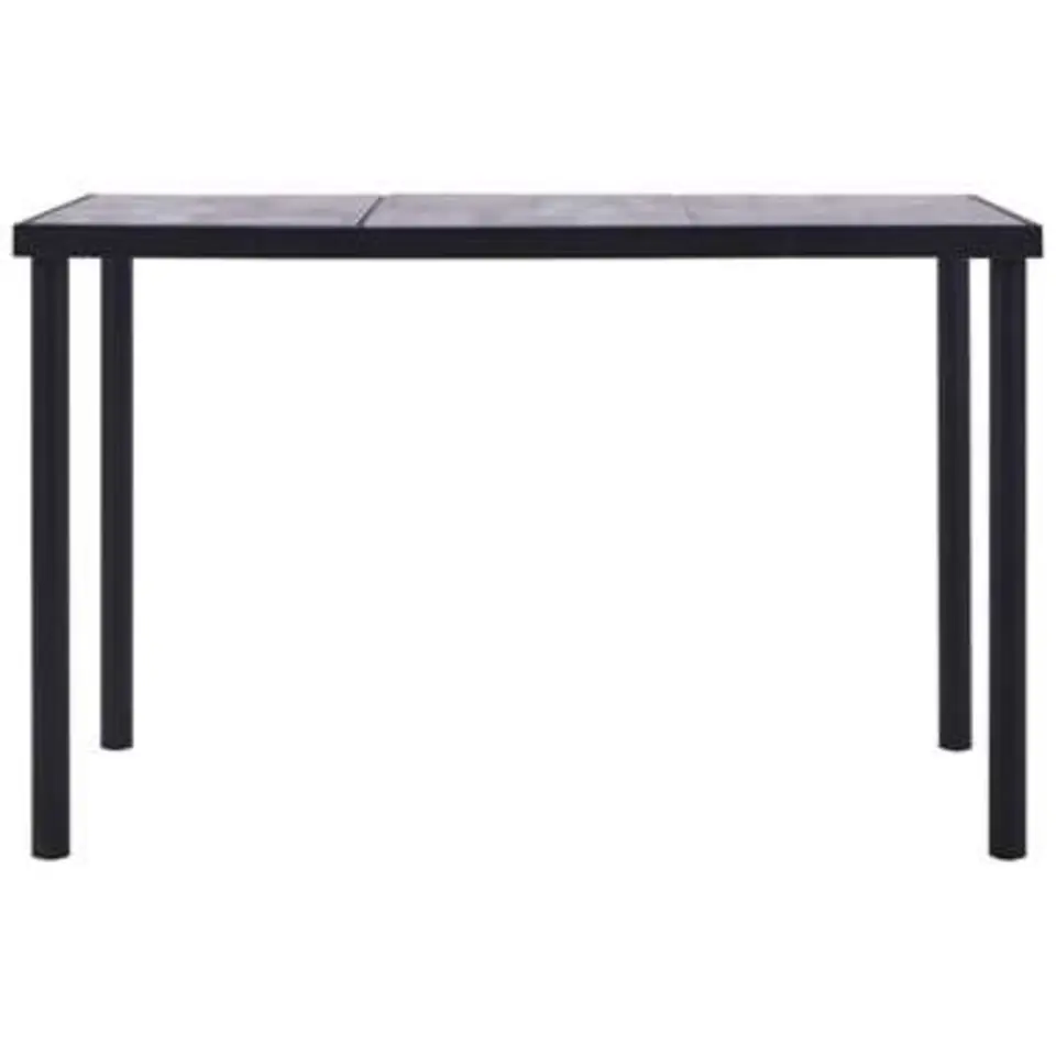 vidaXL - Eettafel - Zwart - MDF - 160 x 80 x 75 cm