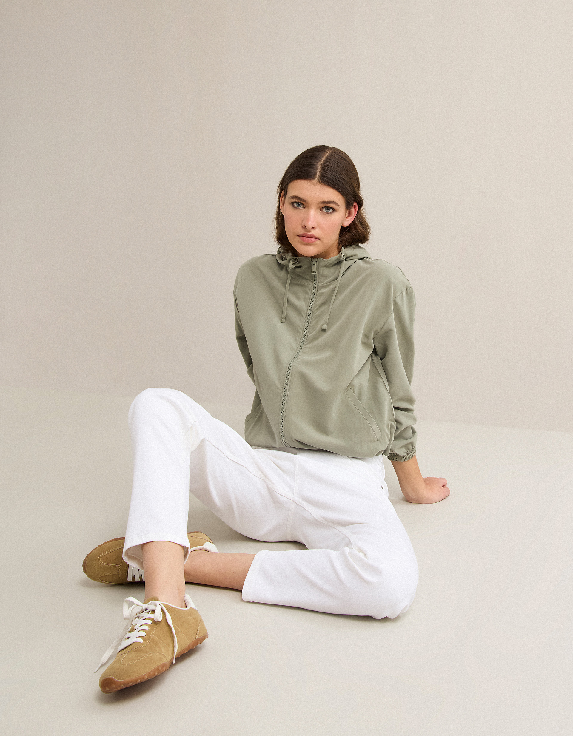 Parka, Mulher, Verde Escuro