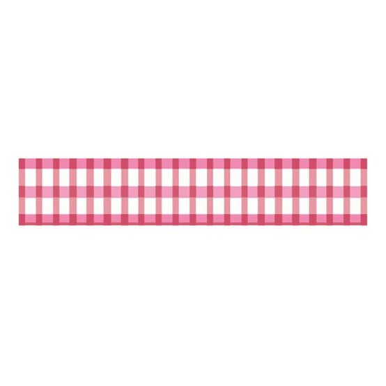 Hot Pink Gingham Ribbon 15mm x 4m