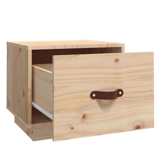 NNEVL Bedside Cabinets 2 pcs 40x34x35 cm Solid Wood Pine