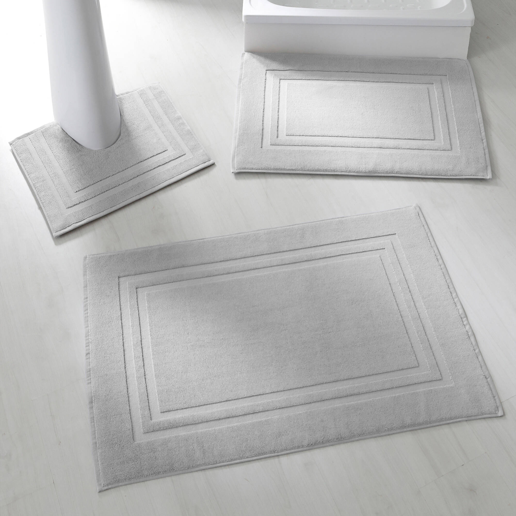Tapis de bain éponge double liteau