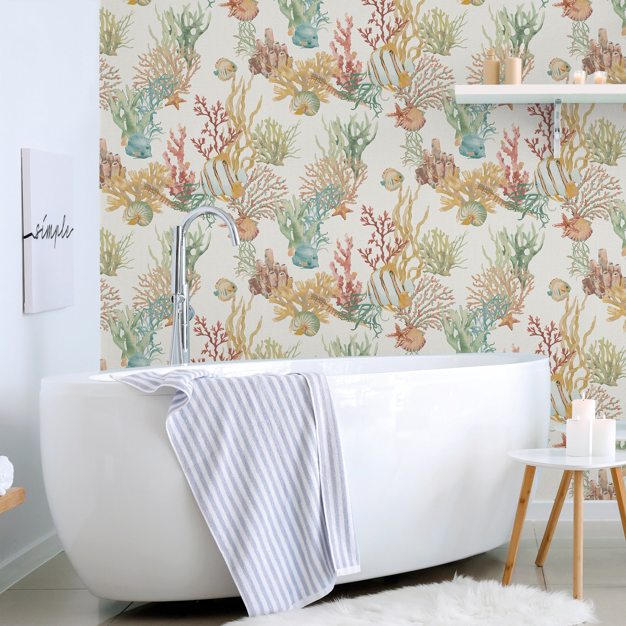 Sanders & Sanders behang onderwaterwereld grijs en meerkleurig - 53 cm x 10 m - 640222