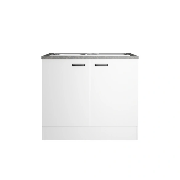 Spülenunterschrank »OPTImulti MUBO SAPL106-1  «, BxTxH: 100 x 60 x 88 cm, Weiß (Bonn214)