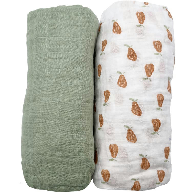 BOTANICA - Lot de 2 draps housse en coton bio Botanica (65 x 130 cm)