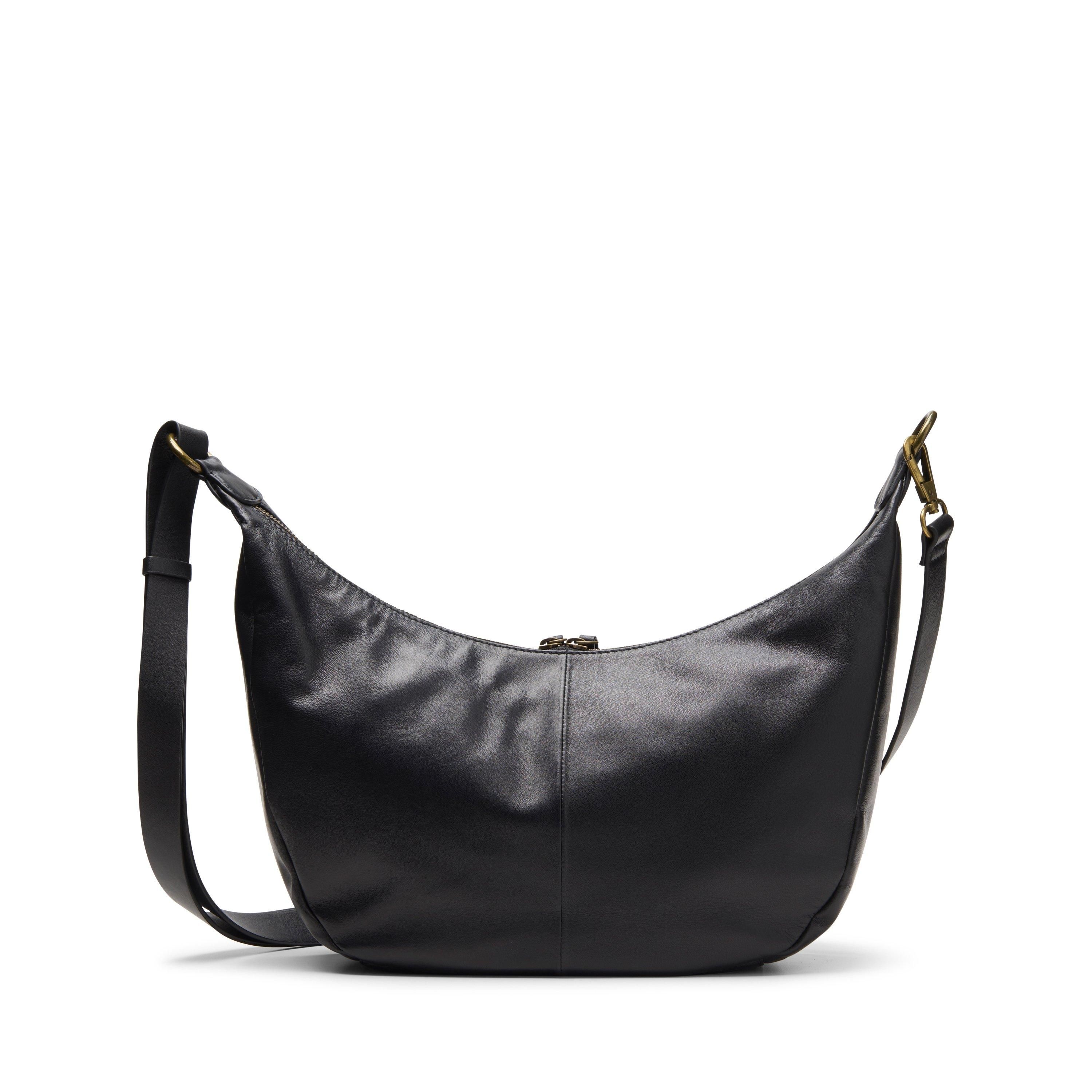 Clarks Willow Moon Black Leather Shoulder Bag,Cross Body Bag