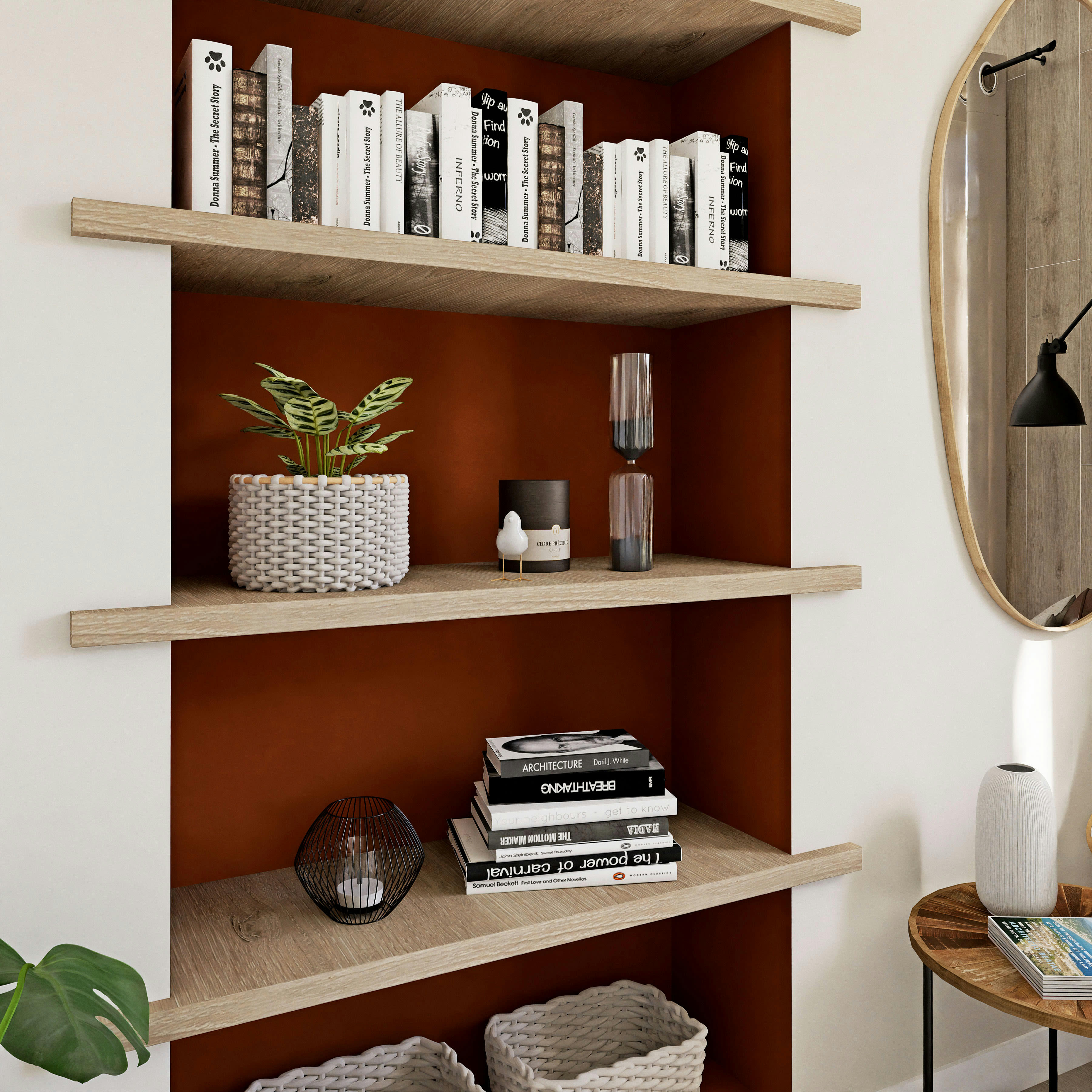 - Sablier en verre blanc H36