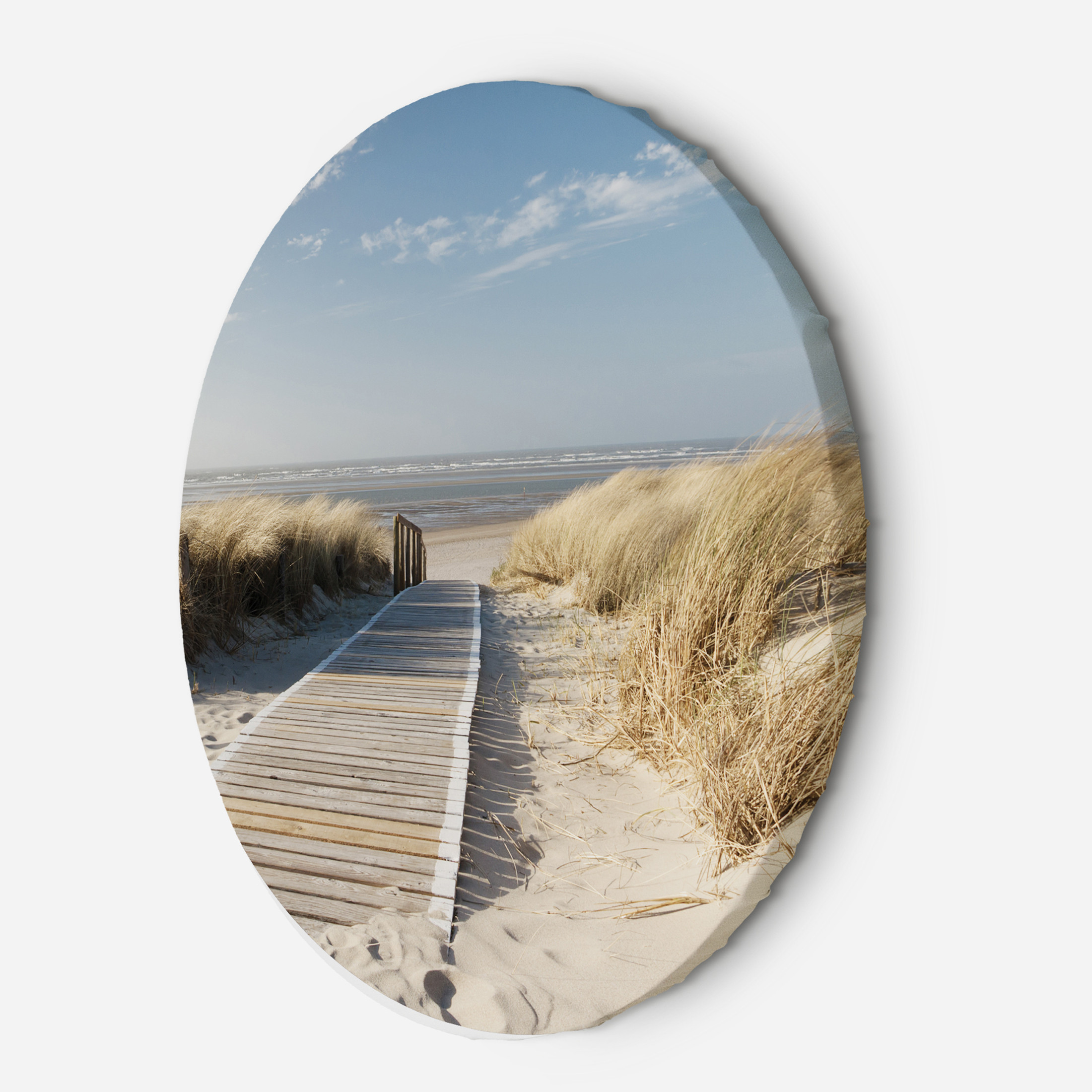 Feeby Okrągly obraz, Morze Plaża Wydmy 40d