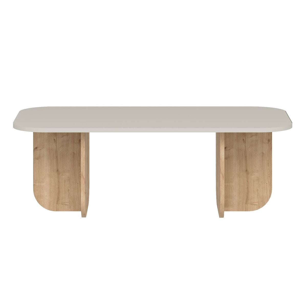 Calicosy - BECAJ Rechthoekige salontafel - Eiken - 60x120x41,4 cm