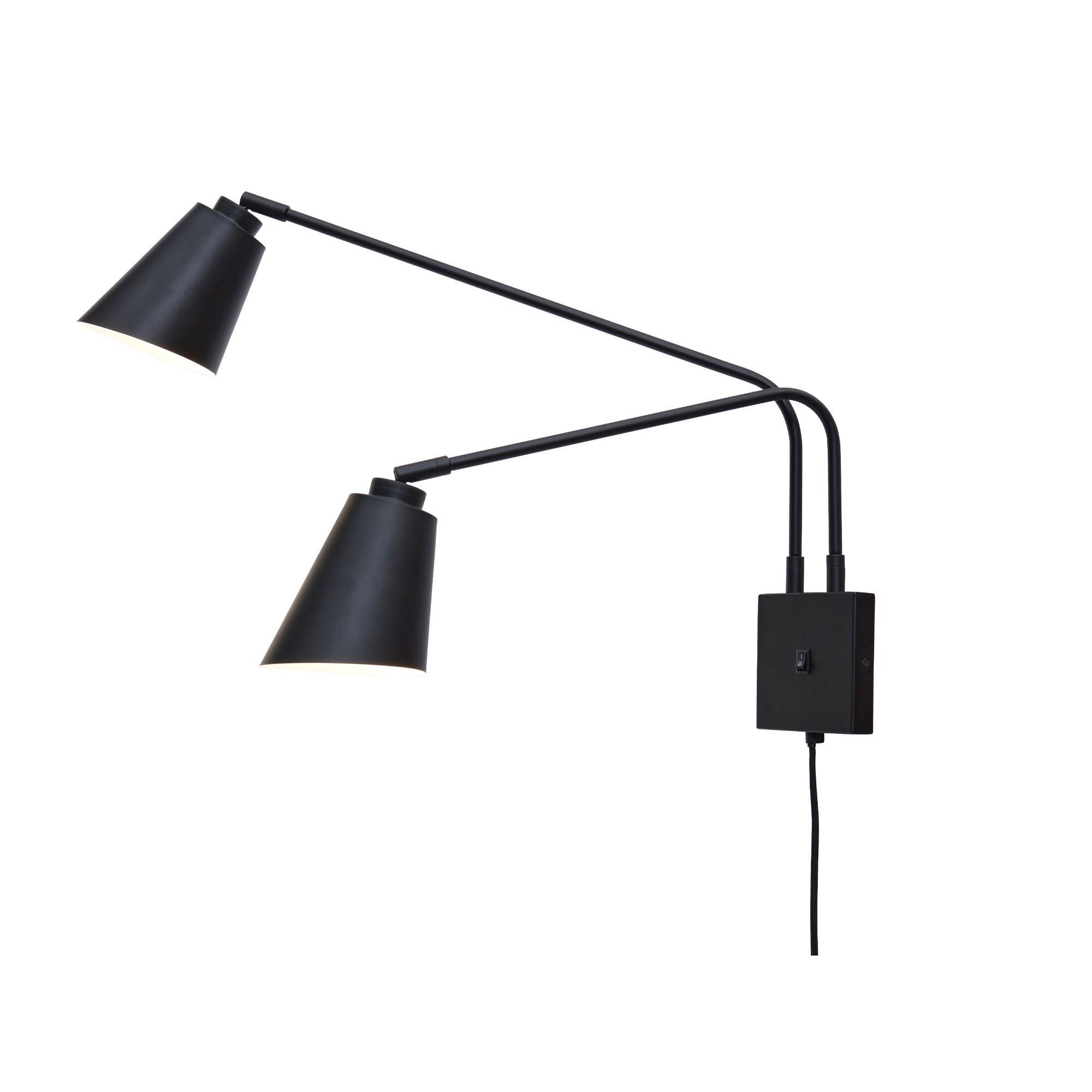 it's about RoMi wandlamp Bremen - zwart - 130x60x49cm