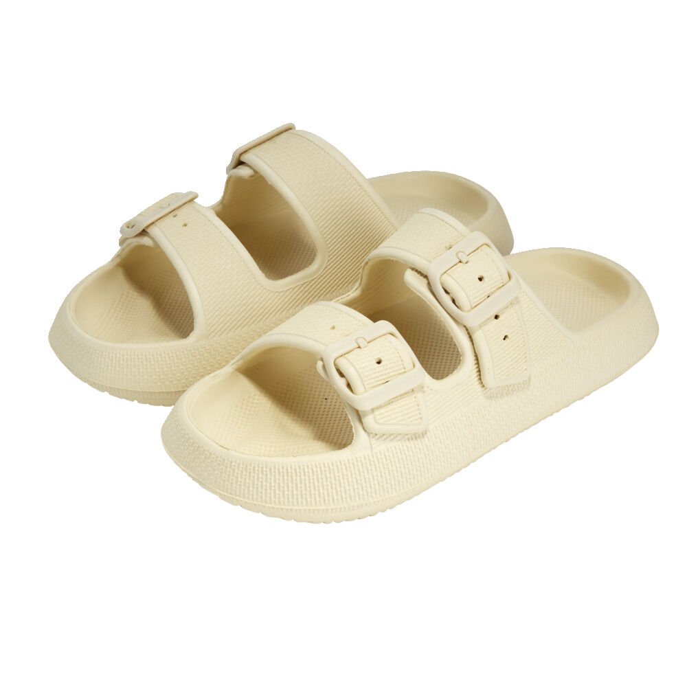 Sandales unisex 2 brides plastique beige 44/45