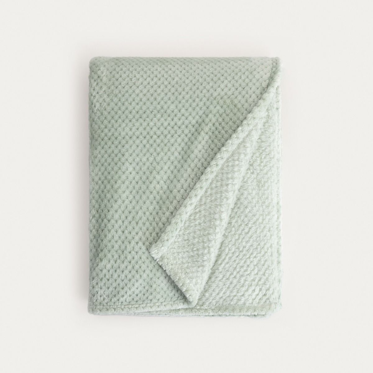 Koc NOAH gruby ziarnka ryżu pistacjowy 150x200cm