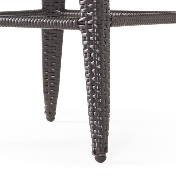Fairfax Outdoor Wicker Swivel Armed Cushion Barstool by Havenside Home
