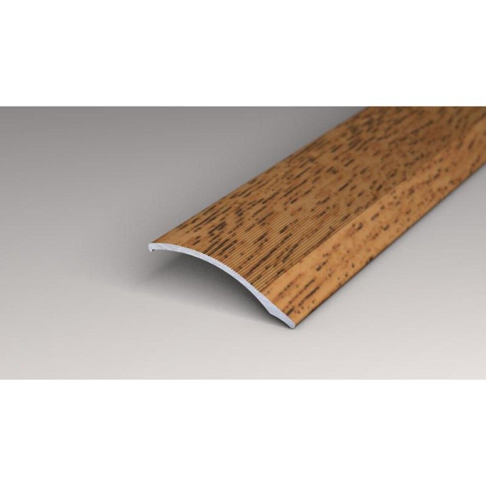 OVERGANGSPROFIL LOGOCLIC ALUMINIUM 1000X38X7MM MØRK EIK