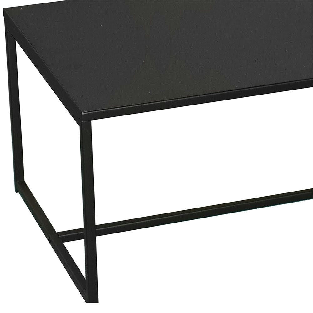MADISON - Table basse en métal noir 100x50x36cm