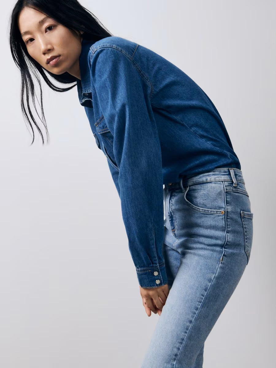 Mid Rise Slim Jeans
