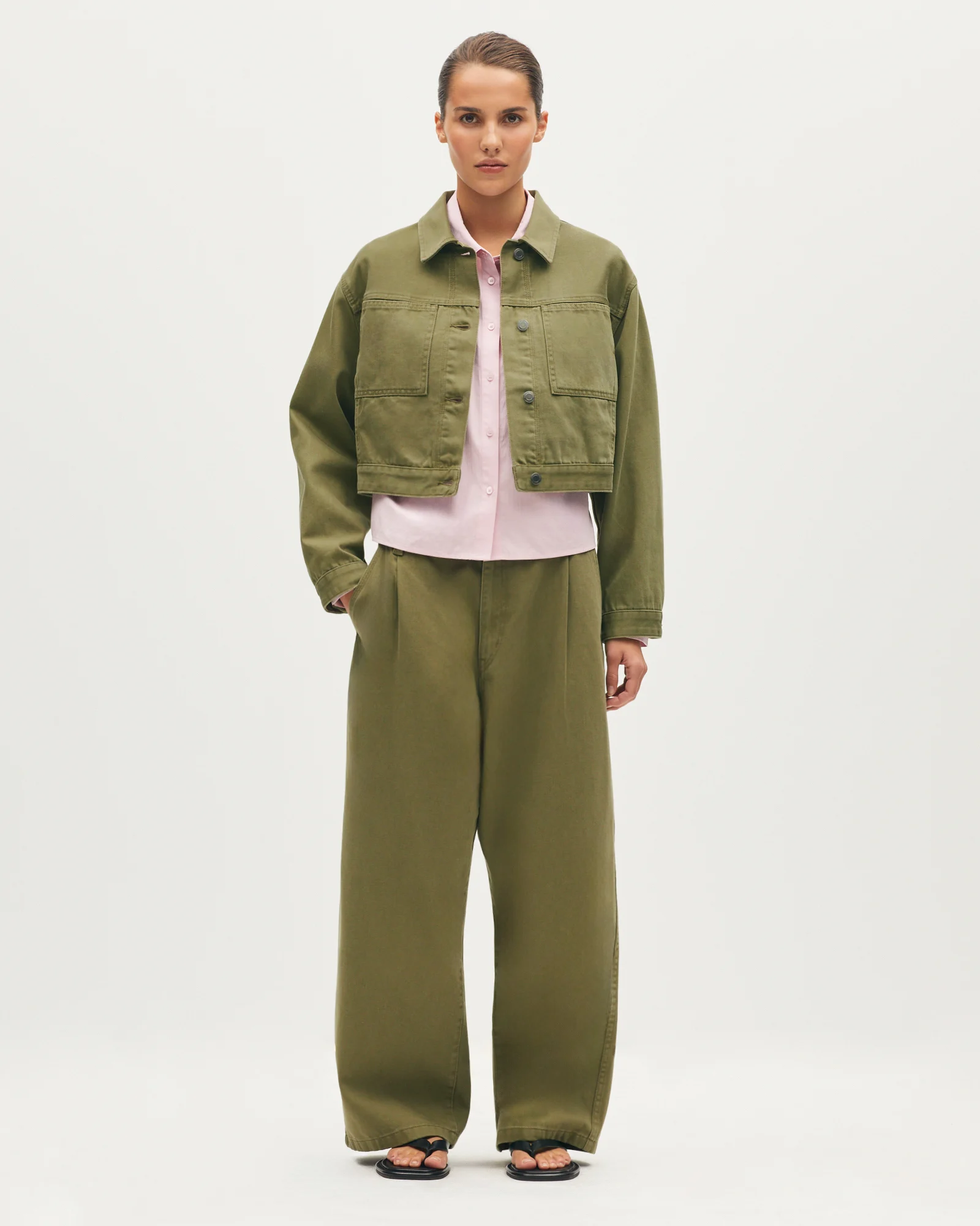 Veste courte en denim