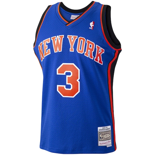 Stephon Marbury New York Knicks Hardwood Classics Swingman Jersey - Blue