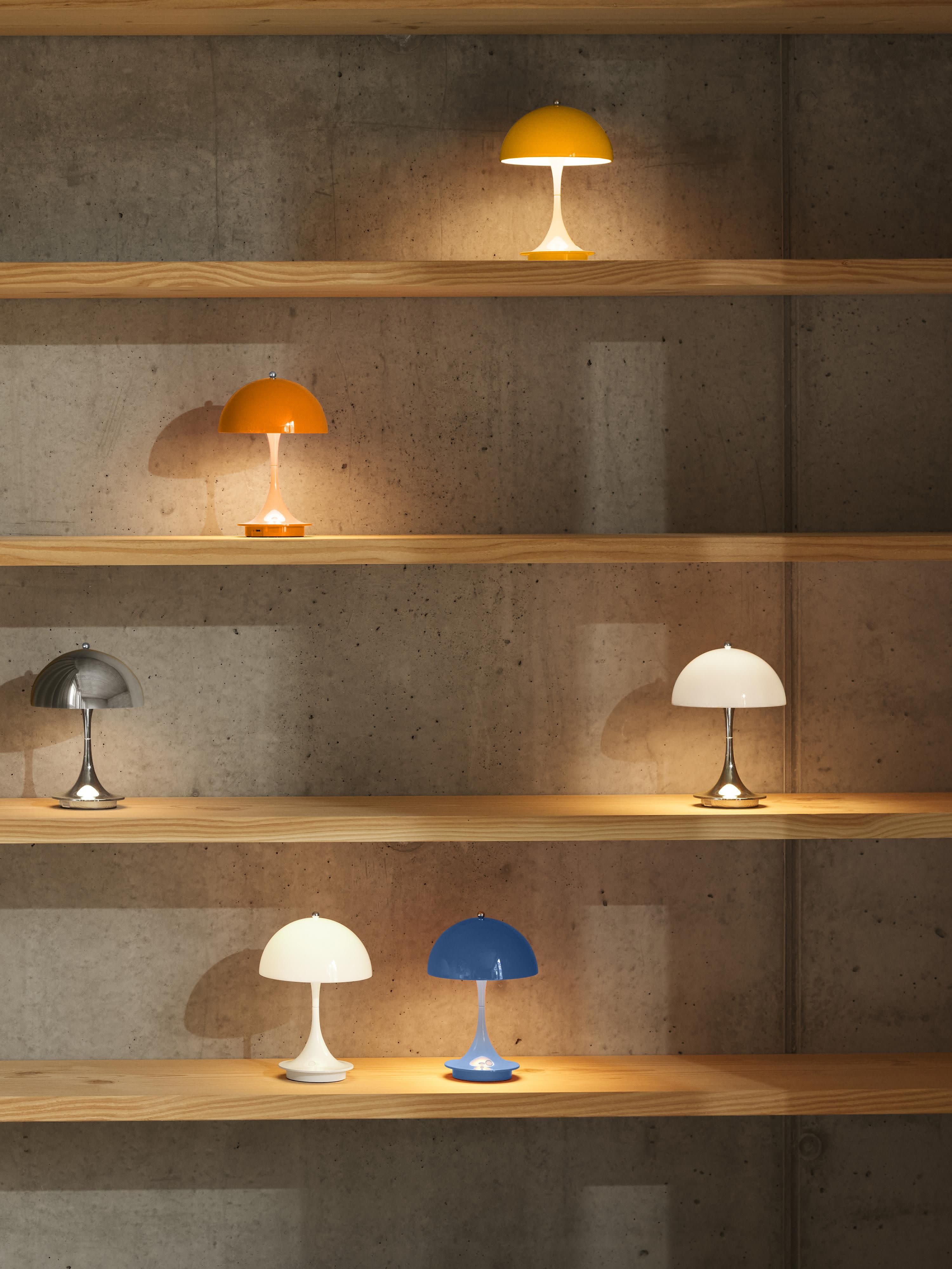 Mobile dimmbare LED-Tischlampe Panthella 160, Design Verner Panton