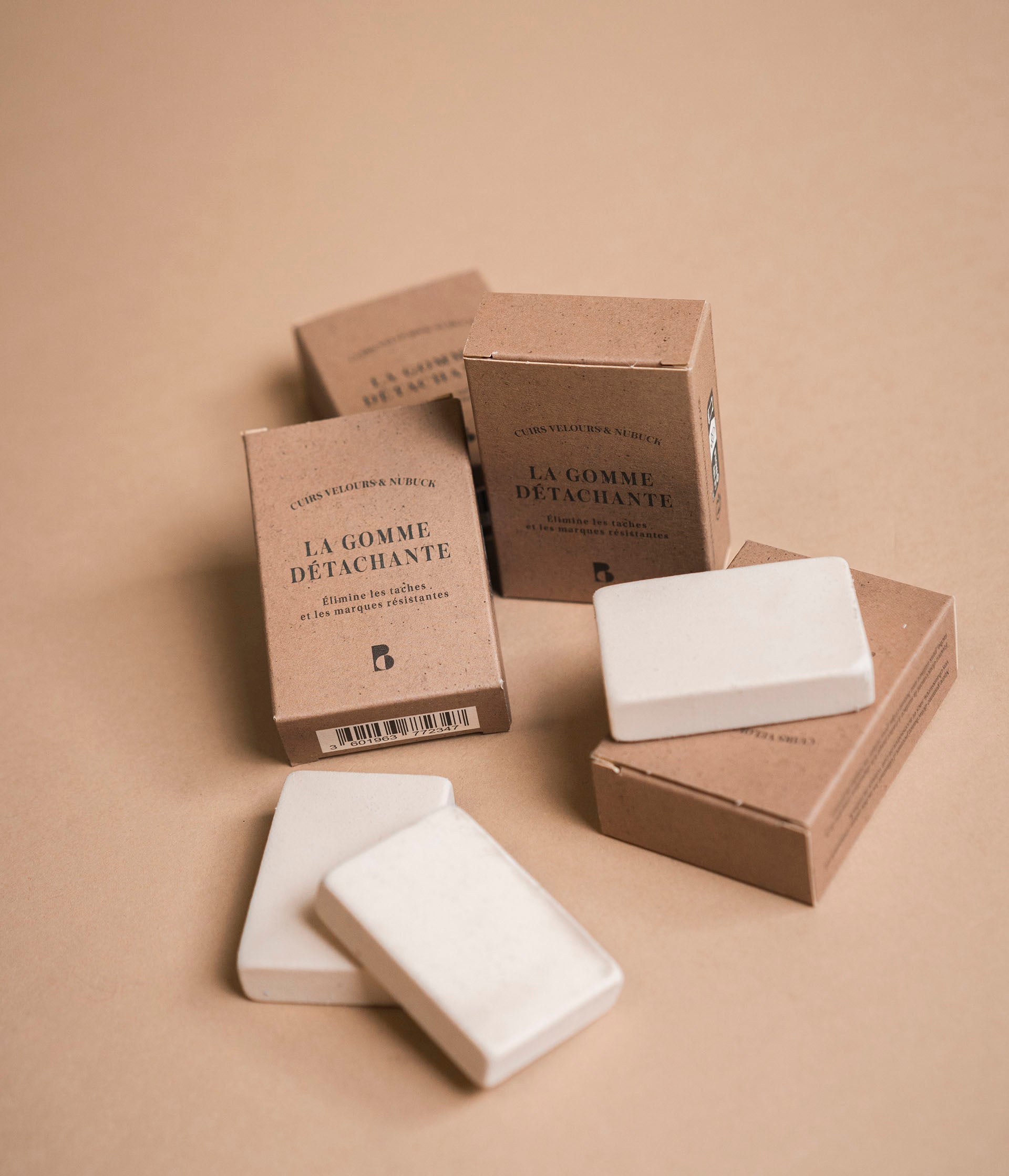 Gomme nubuck et velours