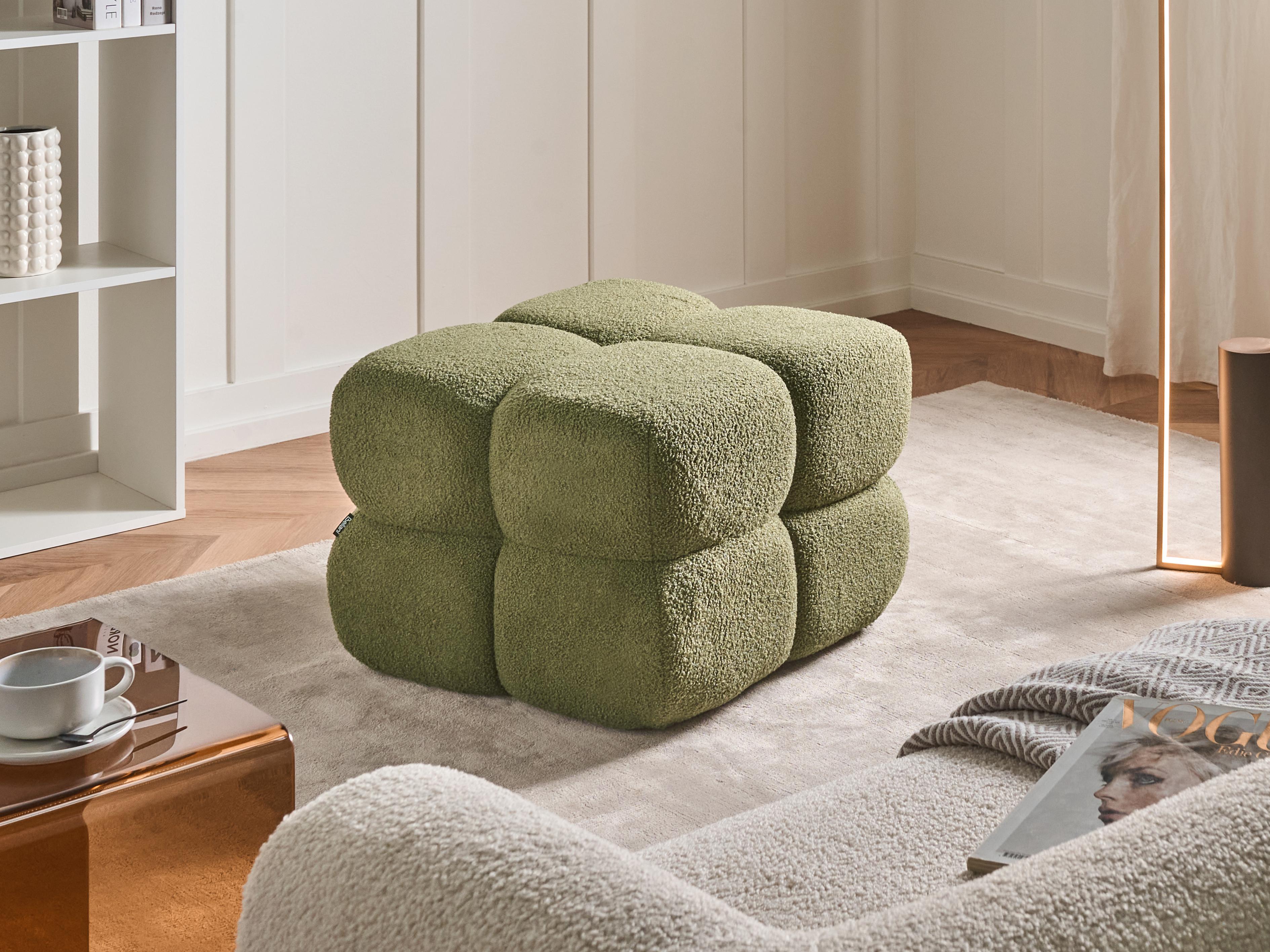 Pouffe CALIENTE Boucle Green