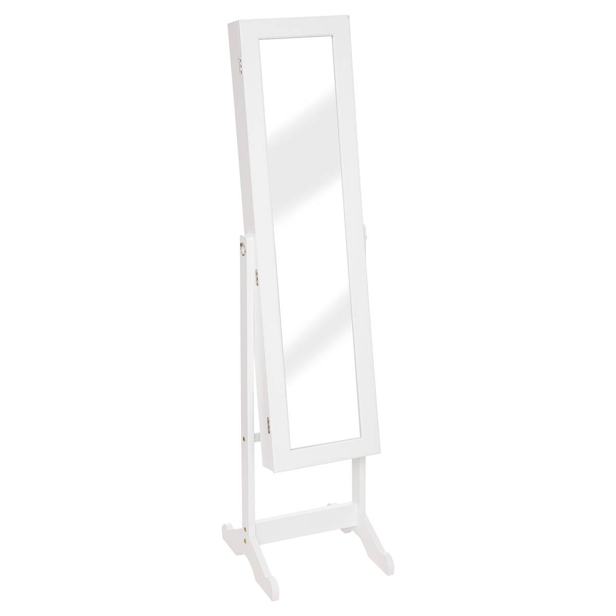 Jewellery box, glass White, 37.2x145 cm