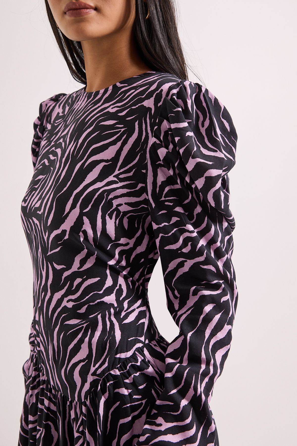 Dorothy Perkins Petite Dropped Waist A-line Midi Dress