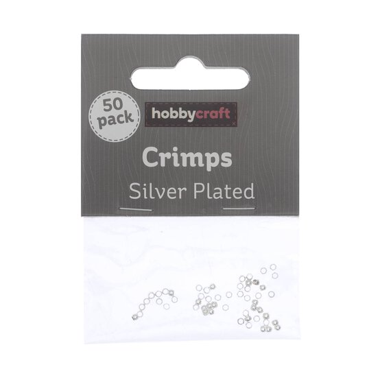 Silver Plated Crimps 2mm 50 Pack