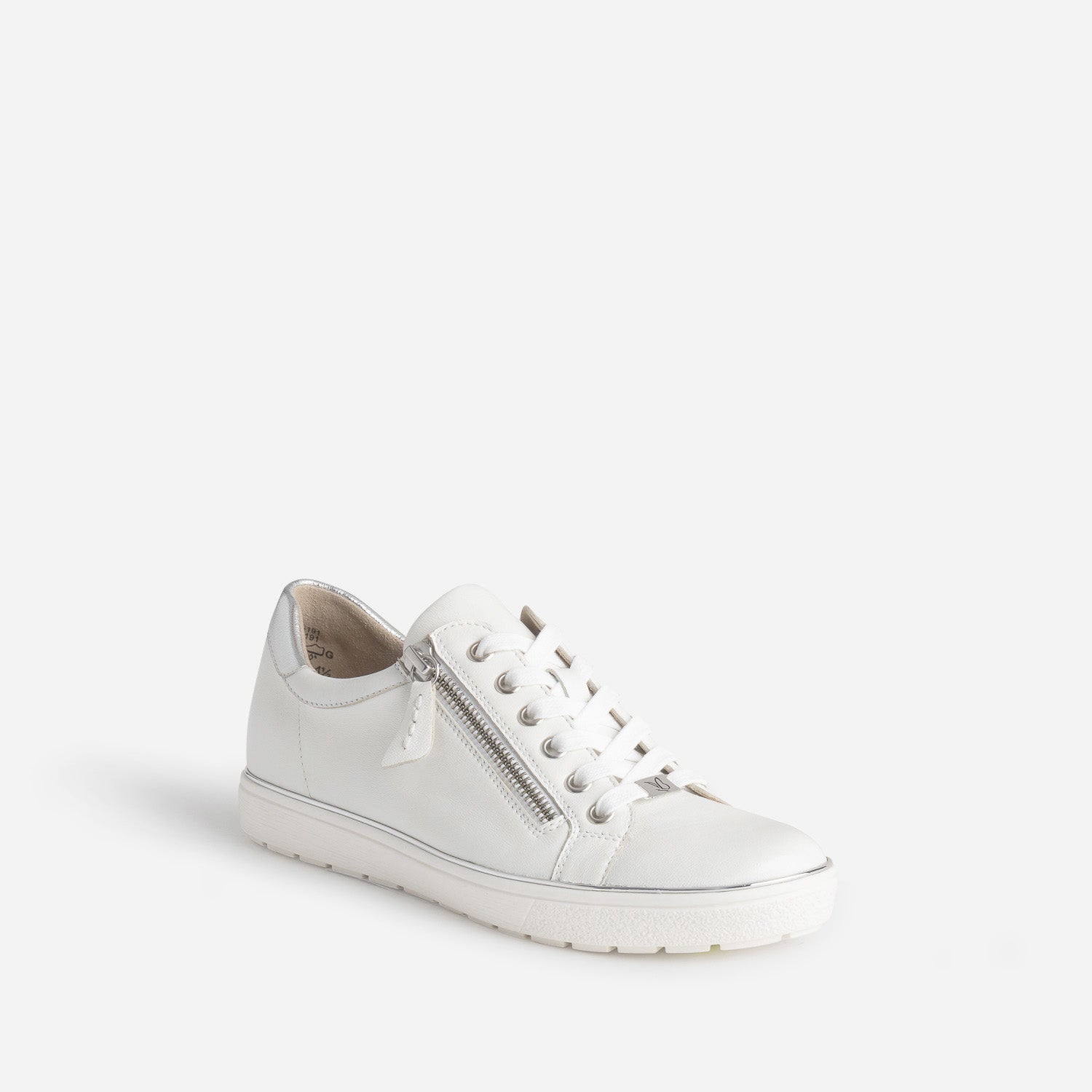 Tennis CAPRICE blanche en cuir