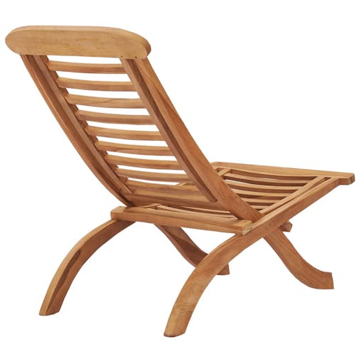 NNEVL Folding Garden Chairs Solid Teak Wood