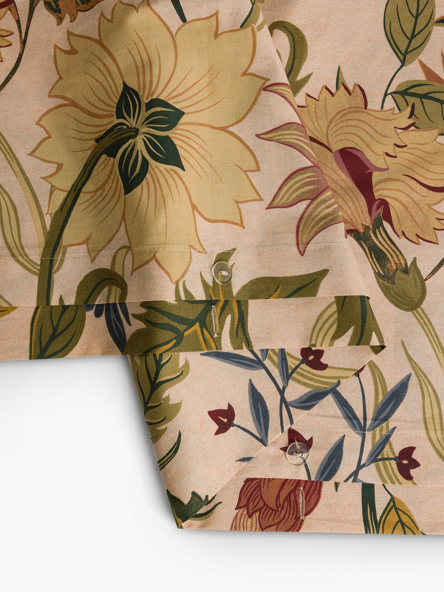 Parure copripiumino cotone percalle stampa floreale