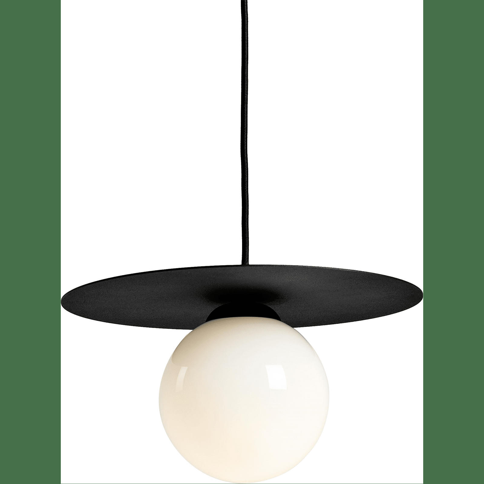 SKIVA BALL - Suspension Acier Noir 30x30x15 cm