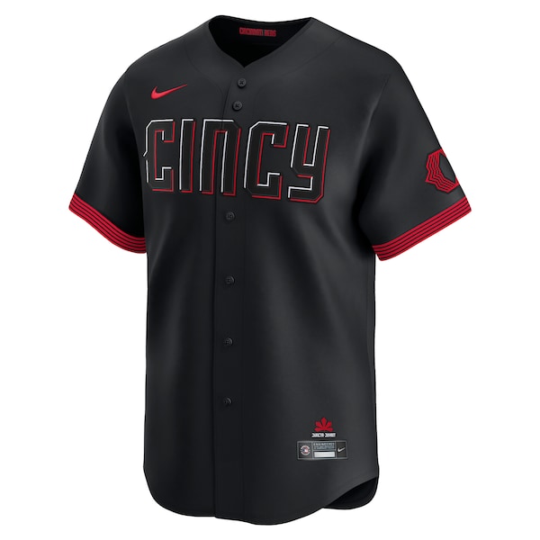 Ken Griffey Jr. Cincinnati Reds Nike City Connect Limited Player Jersey - Black