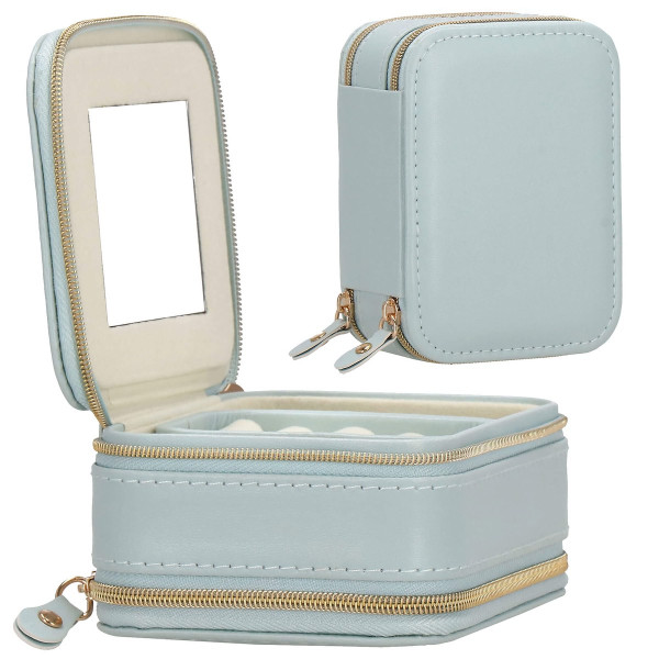Szkatułka na biżuterię ekoskóra 11,5x8,5x5,5 cm organizer