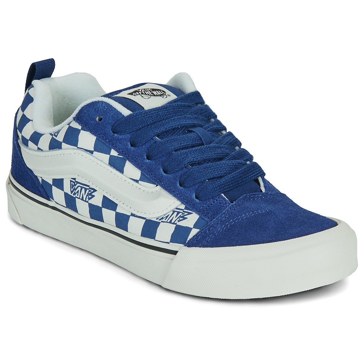Vans - Knu Skool GEO CHECK INDIGO - Marine / White