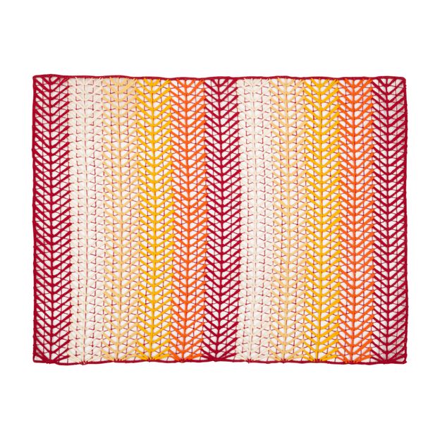 LUGAR AMERICANO 45 CM X 35 CM BORDADO FILÉ DEGRADÊ