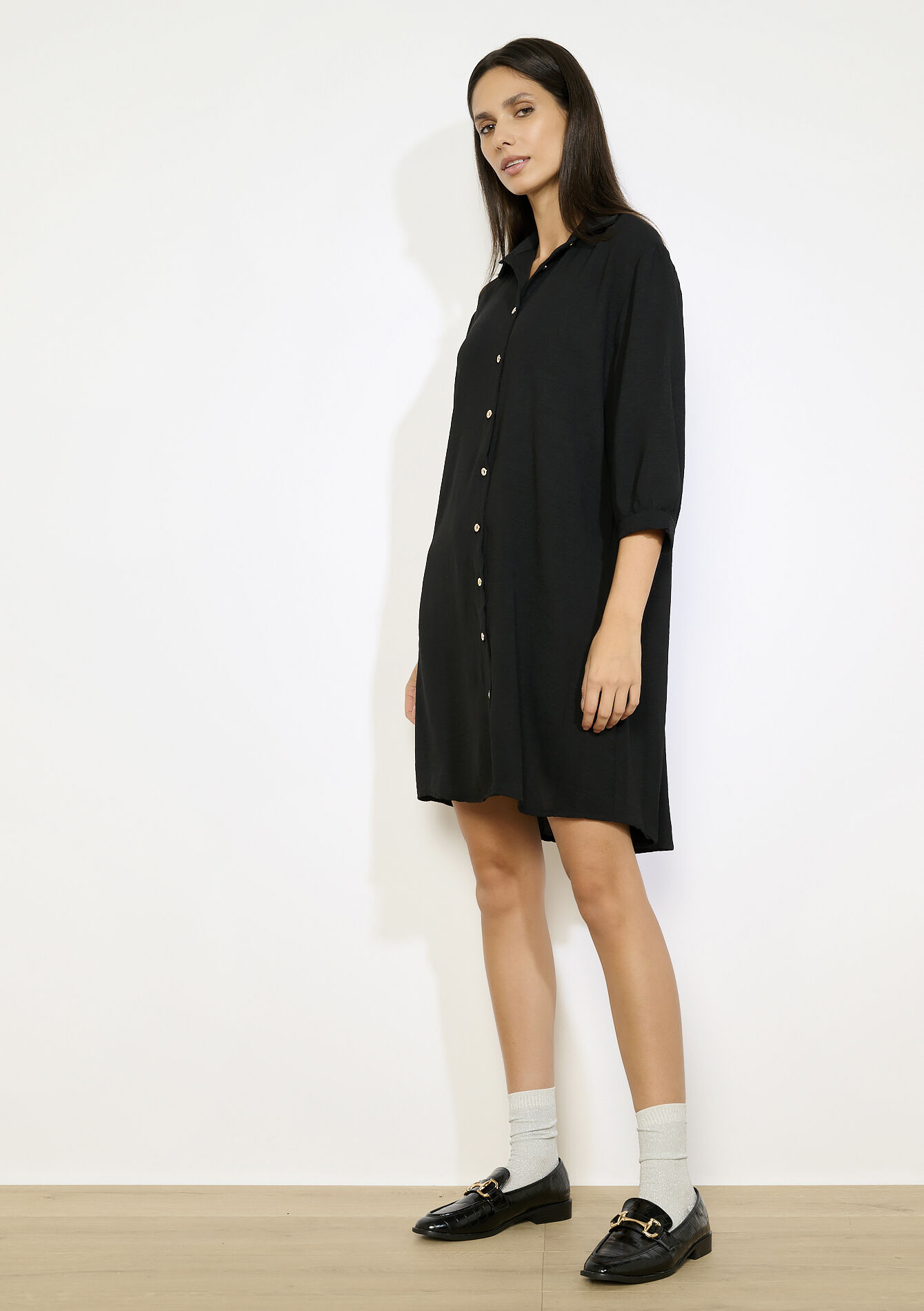 Oversized overhemdjurk