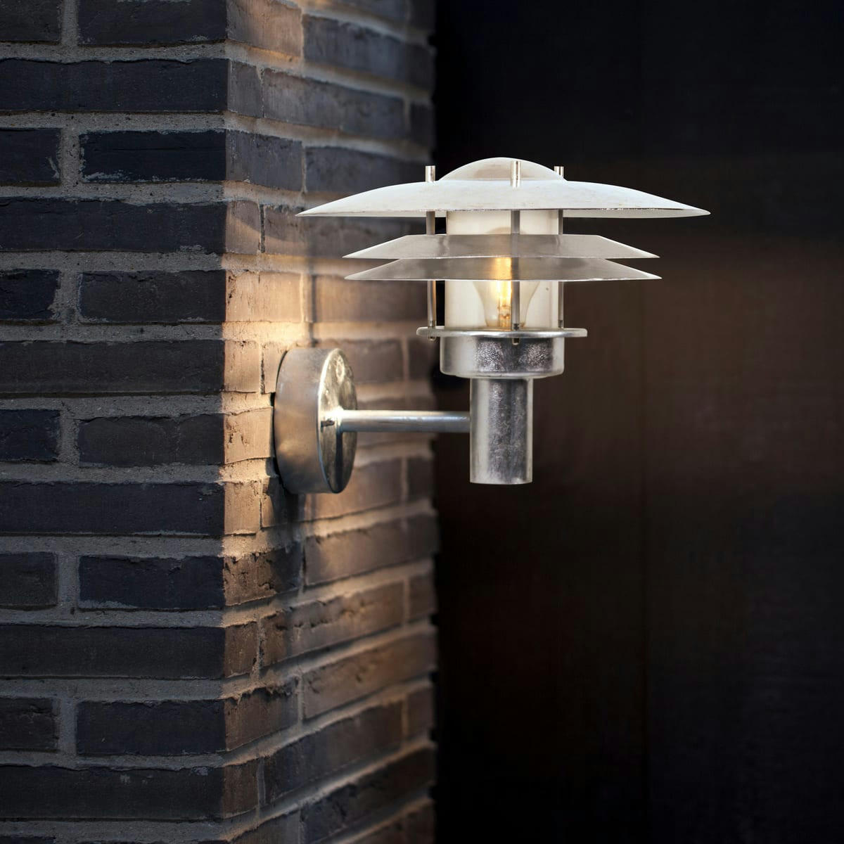 AMALIENBORG - Applique extérieur en métal gris