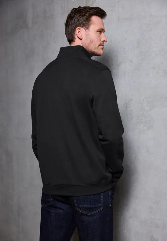 Piqué Troyer Sweatshirt