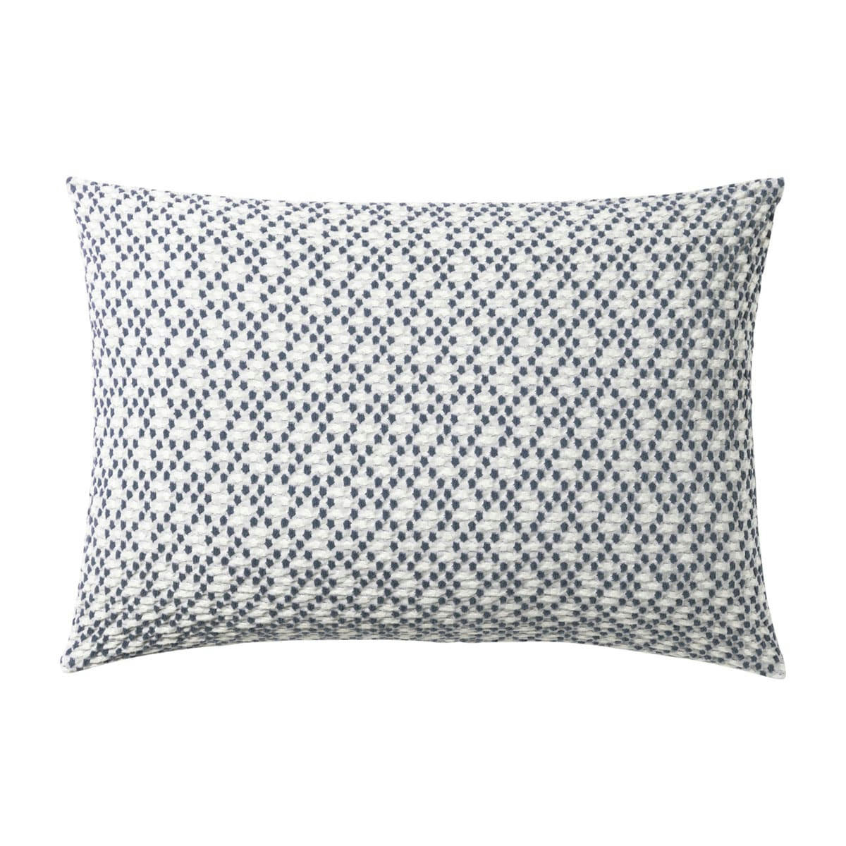 MIRAGE - Coussin en coton tissé bleu 40x60