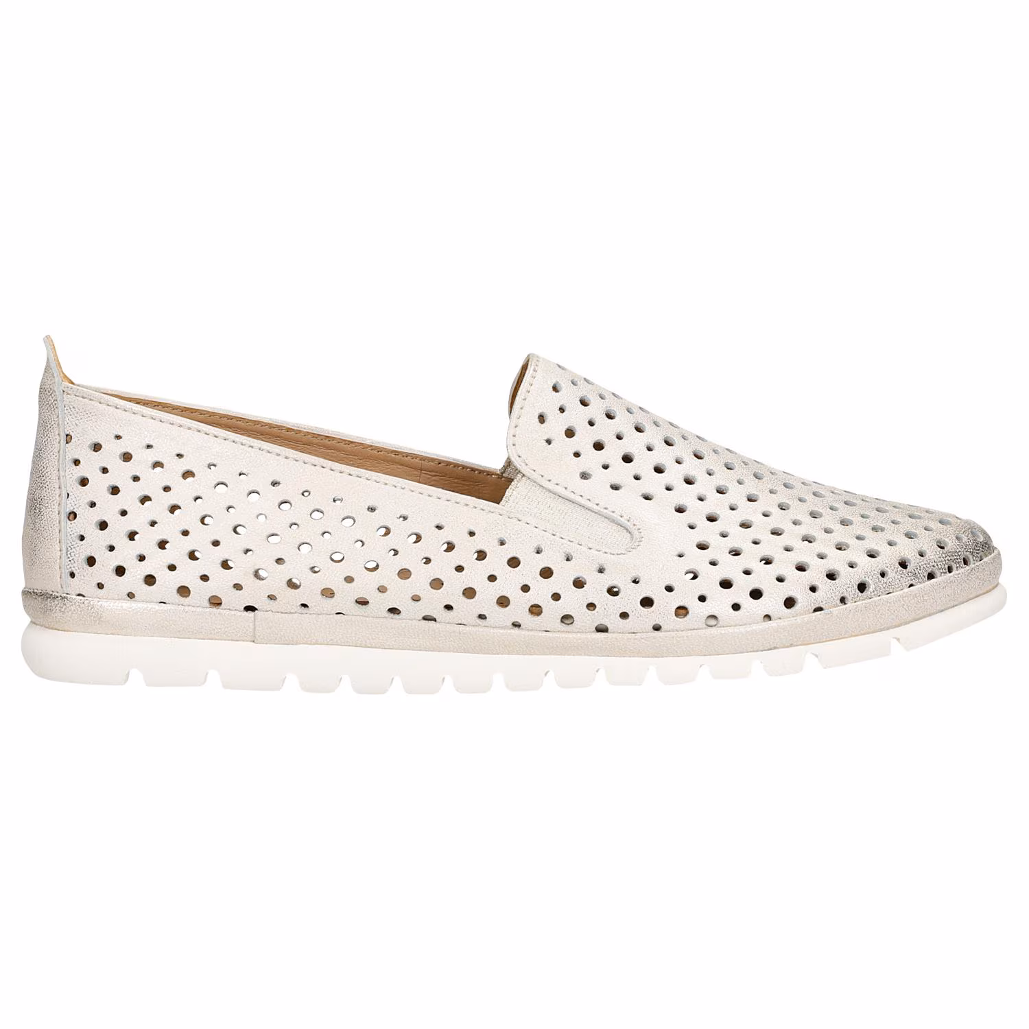 Złote loafersy damskie z linii Comfort