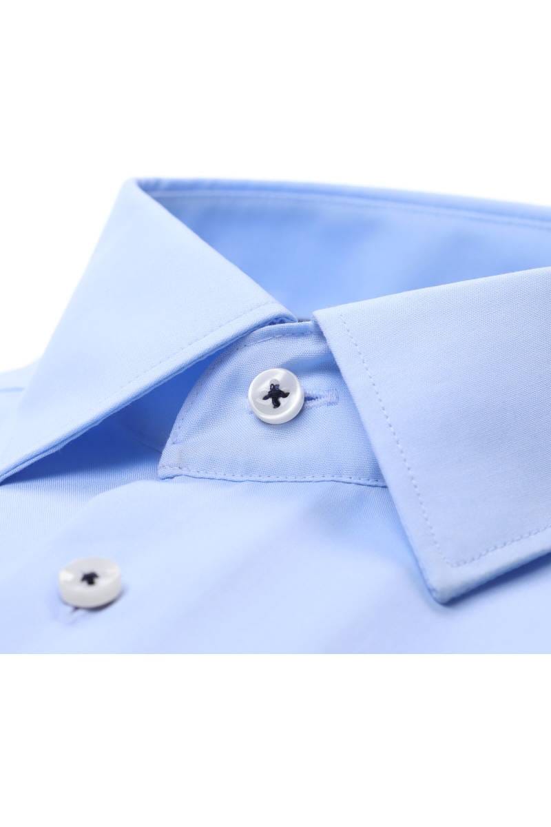 ETERNA Modern Fit Hemd hellblau, Einfarbig (super langer Arm)