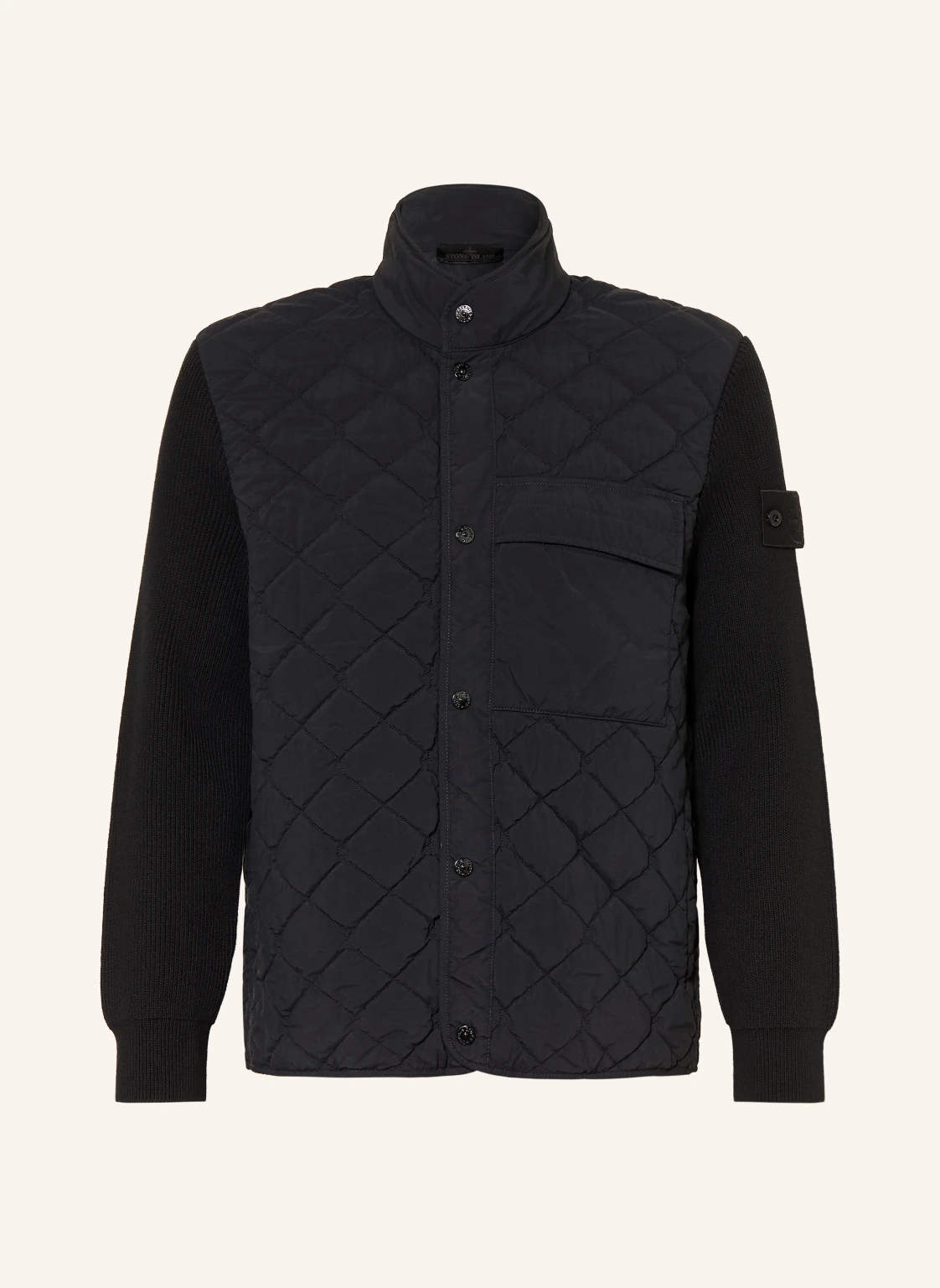 STONE ISLAND Steppjacke GHOST im Materialmix