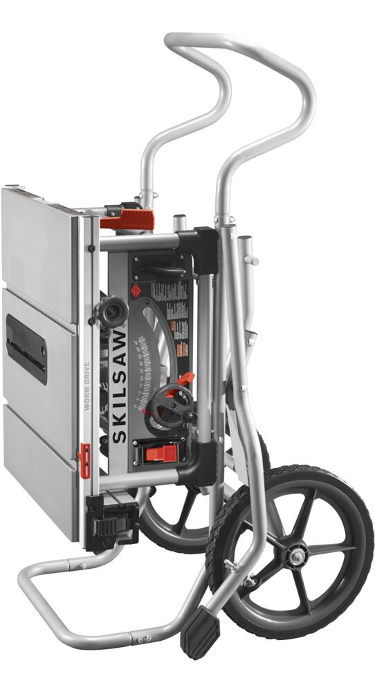SKILSAW SPT99-11 Heavy Duty Worm Drive Table Saw with Stand, 10-in