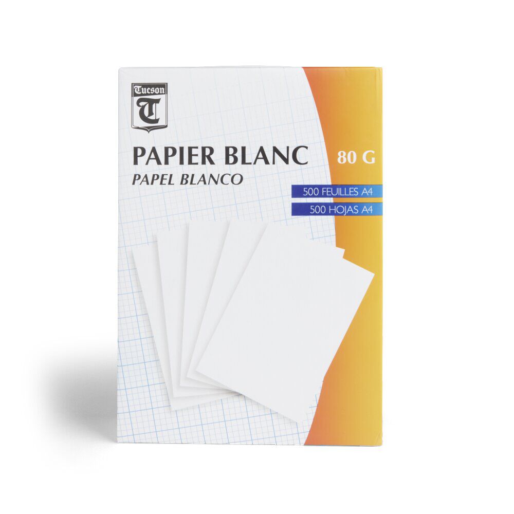 Lot de 500 feuilles de papier blanc A4 80g