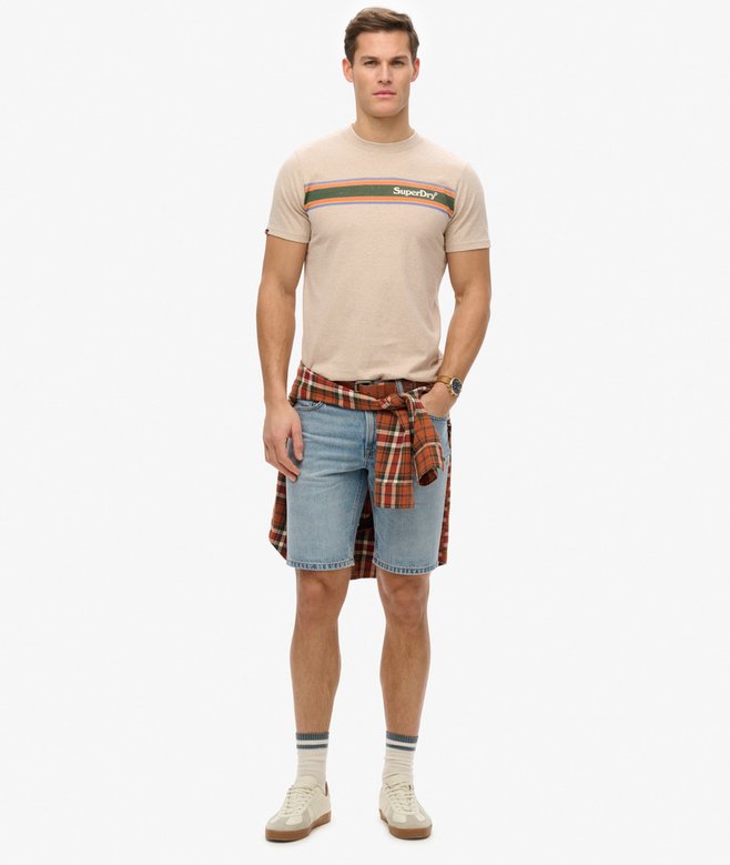 Venue Logo Stripe Relaxed T-Shirt