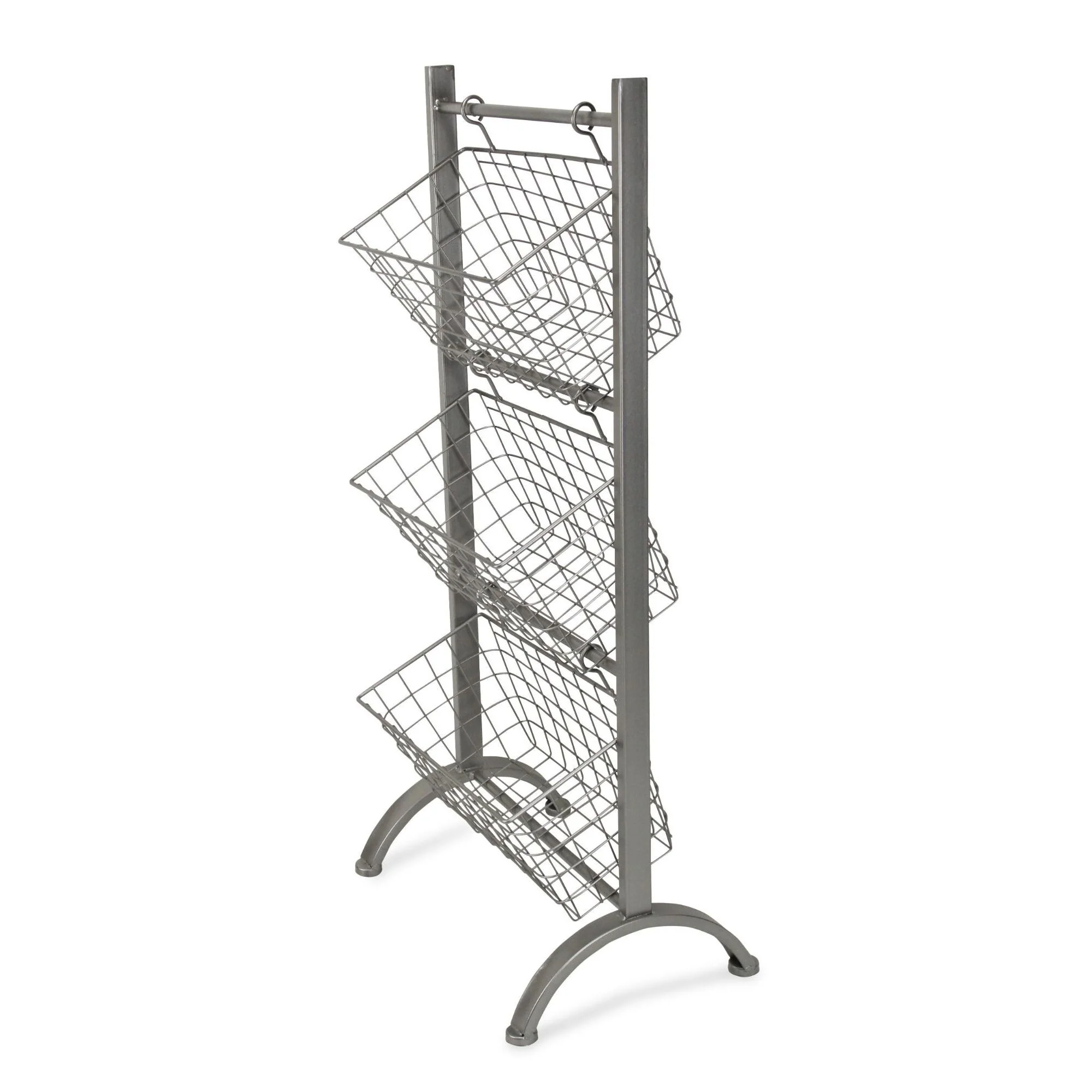 36 Silver Hand Crafted 3 Tier Storage Wire Rack
