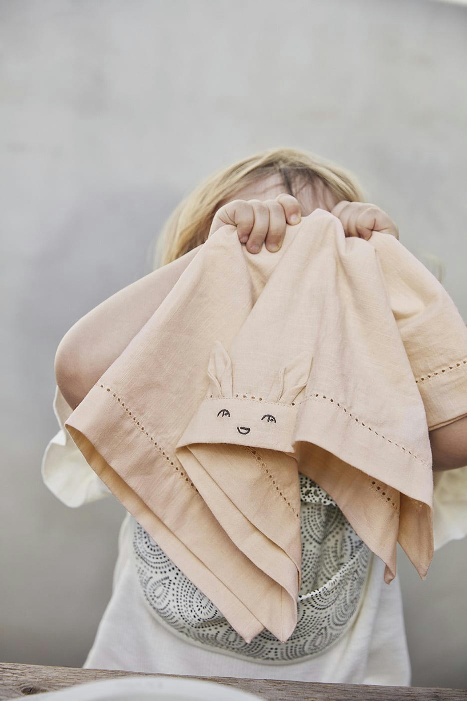 - Serviettes de table enfant (lot de 2)  Rose