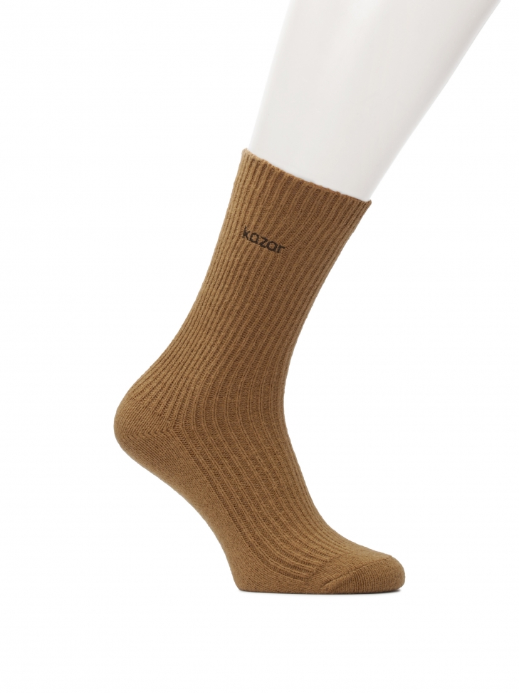 Light brown striped socks
