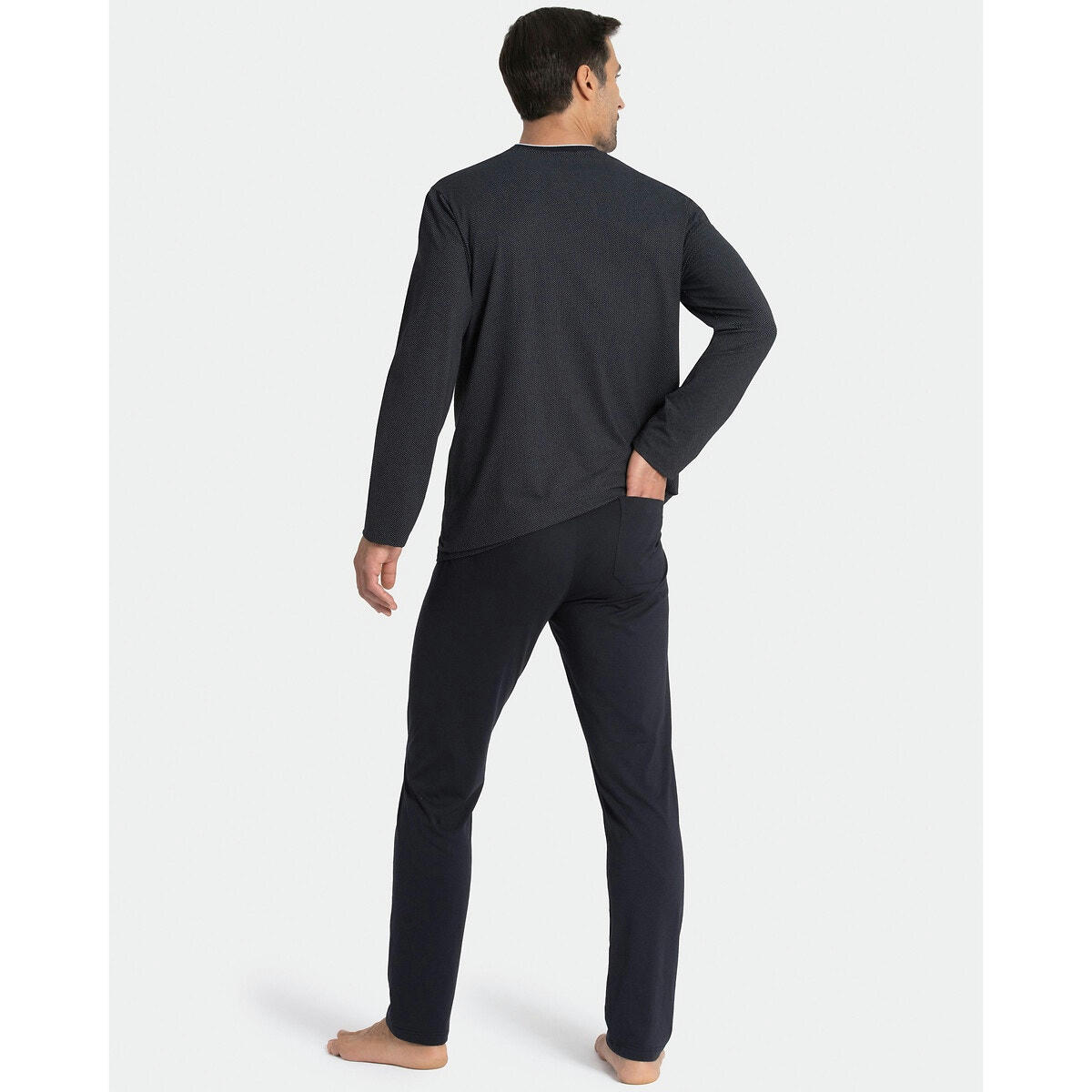 Pyjama long col rond