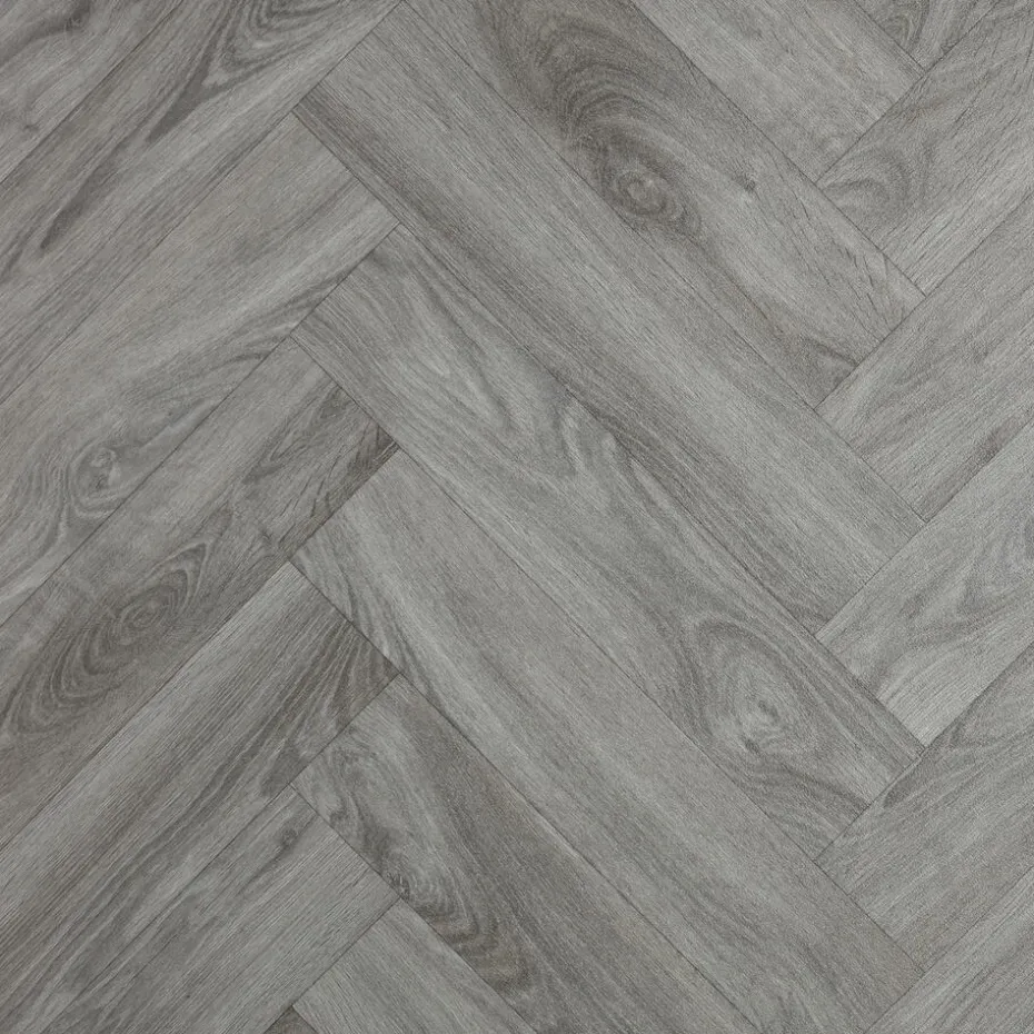 Kwantum Vinyl Vloeren | Vinyl Woodward Taupe Eiken Visgraat Je berekent hoeveel meters je nodig hebt door lengte en breedte in te vullen